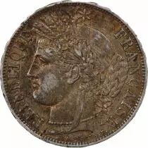 France C&eacute;r&egrave;s - 5 Francs Argent 1849 A Paris