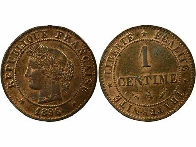 France Ceres - Centime - 1896 A Paris