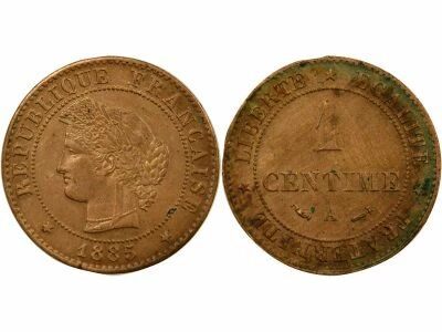 France C�r�s - Centime, IIIe R�publique - 1885 A Paris