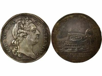 France Ch. de Commerce de Bordeaux, Louis XV - Jeton Argent - 1750 (1770)