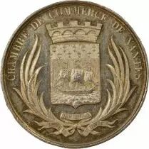 France Chamber of Commerce of Nantes, Louis Philippe - Silver Token - 1860 / 1879