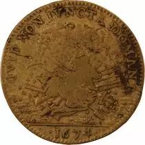 France Chambre Aux Deniers  Jeton Laiton 1674