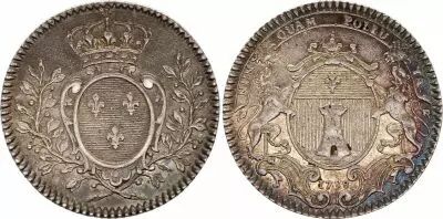 France Chambre de Commerce de Bayonne - 1738  - Silver