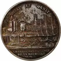 France Chambre de Commerce de La Rochelle  Jeton Argent Poinçon Corne (Après 1879)