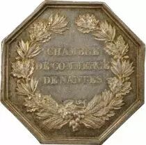 France Chambre de Commerce de Nantes - Jeton Argent - 1860 / 1879