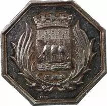France Chambre de Commerce de Nantes - Jeton Argent, Barre, Poincon Main (1845-1855)