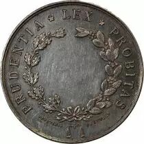 France Chambre Des Notaires De Brest  Jeton Argent Poinçon Corne (Après 1879)