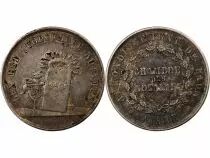 France Chambre des Notaires de Laon  Jeton Argent Poinçon Abeille (1860-1879)