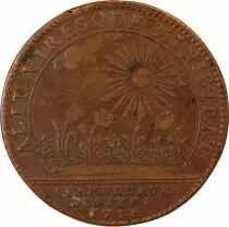 France Chambres Aux Deniers, Bardet De Vermanton  Jeton Cuivre 1711