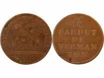 France Chambres Aux Deniers, Bardet De Vermanton  Jeton Cuivre 1711
