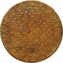 France Chancellerie - Jeton Laiton 1624 Contremarqué