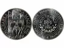 France CHARLEMAGNE - ESSAI DE 100 FRANCS ARGENT 1990