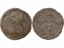 France CHARLES IX - 1/2 TESTON 2nd TYPE 1562 K BORDEAUX