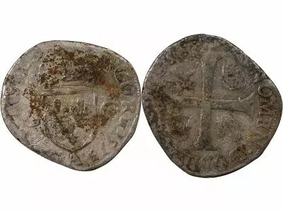 France CHARLES IX - DOUZAIN AUX DEUX C, 1er TYPE - 1573 A PARIS
