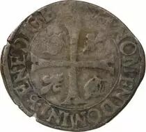 France CHARLES IX - DOUZAIN AUX DEUX C, 1er TYPE - 1574 P DIJON