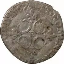 France CHARLES IX - SOL PARISIS, 1er TYPE - 1567 R VILLENEUVE-LES-AVIGNON