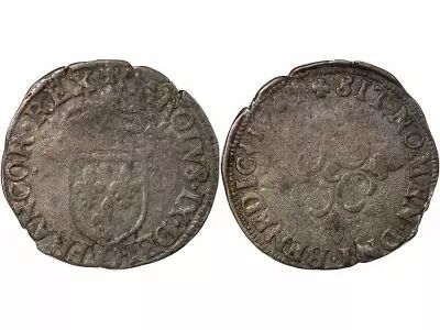 France CHARLES IX - SOL PARISIS, 1er TYPE - 1571 C SAINT L�