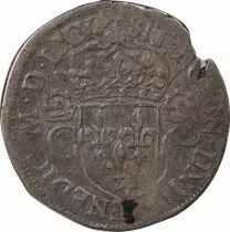 France CHARLES IX - Teston, 2nd type - 1565 B ROUEN