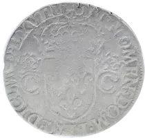 France CHARLES IX - Teston, 2nd type - 1568 M TOULOUSE