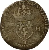 France Charles IX - Teston Argent, au nom de Henri II - 1561 T Nantes
