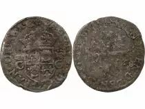 France CHARLES IX (POSTHUME) - DOUZAIN DU DAUPHINE AUX DEUX C COURONNES, 1575 Z GRENOBLE