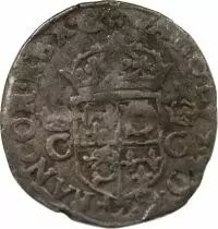 France CHARLES IX (POSTHUMOUS) - DOUZAIN OF THE DAUPHINE WITH TWO CROWNED C, 1575 Z GRENOBLE