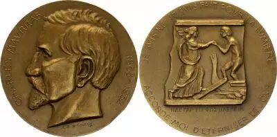 France Charles Maurras - Bronze - 1968 par C.H. de Courcy
