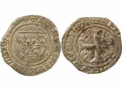 France Charles VI - Blanc, Gu�nar - 1411 / 1422 Tournai