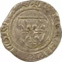 France Charles VI - Blanc, Guénar - 1411 / 1422 Tournai