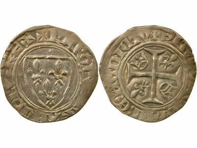 France Charles VI - Blanc Gu�nar, 2e Emission - 1389 / 1411 M�con