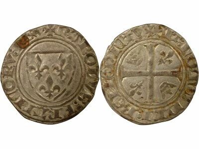 France Charles VI - Blanc Gu�nar, 2e Emission - 1389 / 1411 Villeneuve-Saint-Andr�-l�s-Avignon