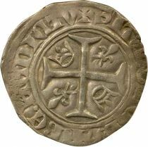 France Charles VI - Blanc Guenar, 2nd Issue - 1389 / 1411 M&acirc;con