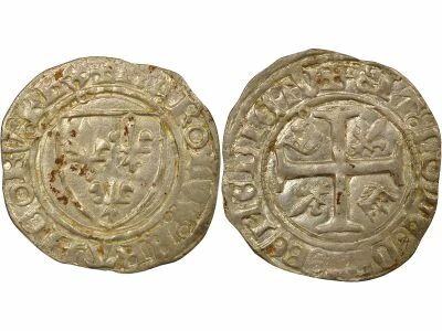 France Charles VI - Blanc Gu�nar, 4e Emission - 1411 / 1417 Saint L�