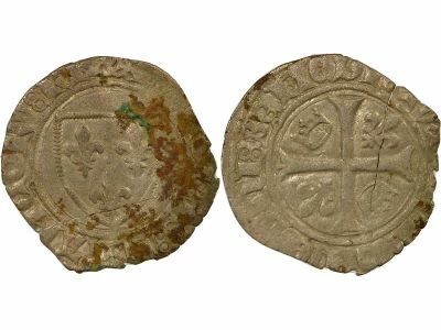 France Charles VI - Blanc Guenar, 4th Issue - 1411 / 1417 M�con