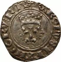 France Charles VI Le Fou - Gros Dit \  Florette \  Paris 1380 / 1422