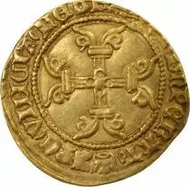 France Charles VII - 1/2 Gold Ecu, 6th Issue - 1450 / 1455 Paris