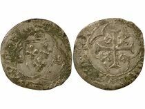 France Charles VII - Blanc &agrave; la Couronne - 1436 / 1447 Angers