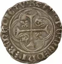 France Charles VII - Blanc à la Couronne - 1436 / 1447 Troyes