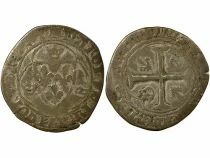 France Charles VII - Blanc &agrave; la Couronne - 1447 Lyon