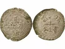 France Charles VII - Blanc à la Couronne - 1456 / 1461, Atelier Irrégulier