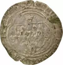 France Charles VII - Blanc à la Couronne - 1456 / 1461, Atelier Irrégulier