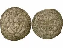 France Charles VII - Blanc à la Couronne - 1456 / 1461 Bordeaux