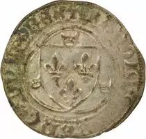 France Charles VII - Blanc à la Couronne - 1456 / 1461 Troyes