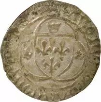 France Charles VII - Blanc à la Couronne, Fautée - 1456 / 1461 Angers