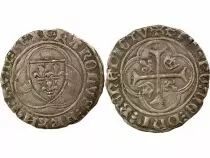 France Charles VII - Blanc with Crown - 1436 / 1447 Troyes