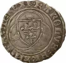 France Charles VII - Blanc with Crown - 1436 / 1447 Troyes