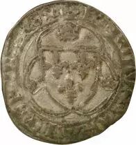 France Charles VII - Blanc with Crown - 1456 / 1461 Bordeaux
