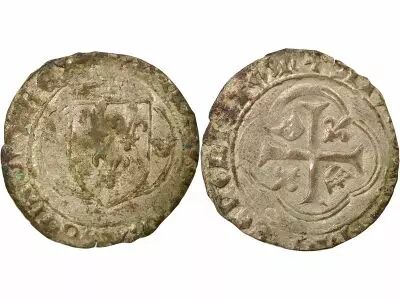 France Charles VII - Blanc with Crown - 1456 / 1461 M�con