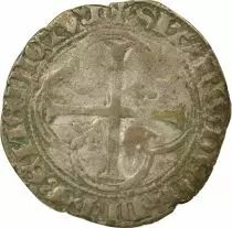 France Charles VII - Blanc with Crown, 4th Issue - 1456 / 1461 Tournai