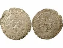 France Charles VII - Blanc with Crown, Ist Issue - 1436 / 1447 Poitiers